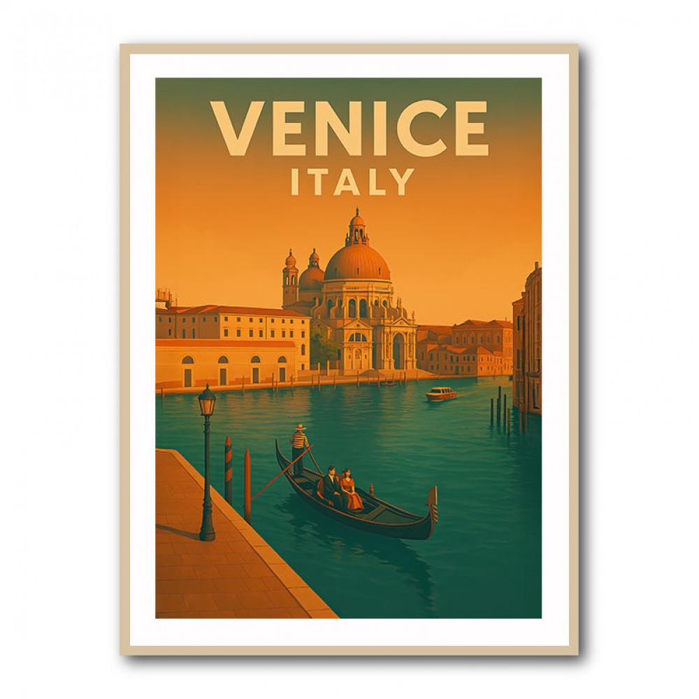 Venice Italy Travel Poster Wall Art