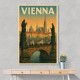 Vienna Charles Bridge Travel Poster Wall Art Vienna Charles Bridge Travel Poster Wall Art