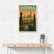 Vienna Charles Bridge Travel Poster Wall Art Vienna Charles Bridge Travel Poster Wall Art