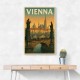 Vienna Charles Bridge Travel Poster Wall Art Vienna Charles Bridge Travel Poster Wall Art