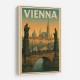 Vienna Charles Bridge Travel Poster Wall Art Vienna Charles Bridge Travel Poster Wall Art