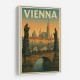 Vienna Charles Bridge Travel Poster Wall Art Vienna Charles Bridge Travel Poster Wall Art