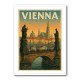 Vienna Charles Bridge Travel Poster Wall Art Vienna Charles Bridge Travel Poster Wall Art