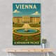 Vienna Schönbrunn Palace Travel Poster 1 Wall Art Vienna Schönbrunn Palace Travel Poster 1 Wall Art