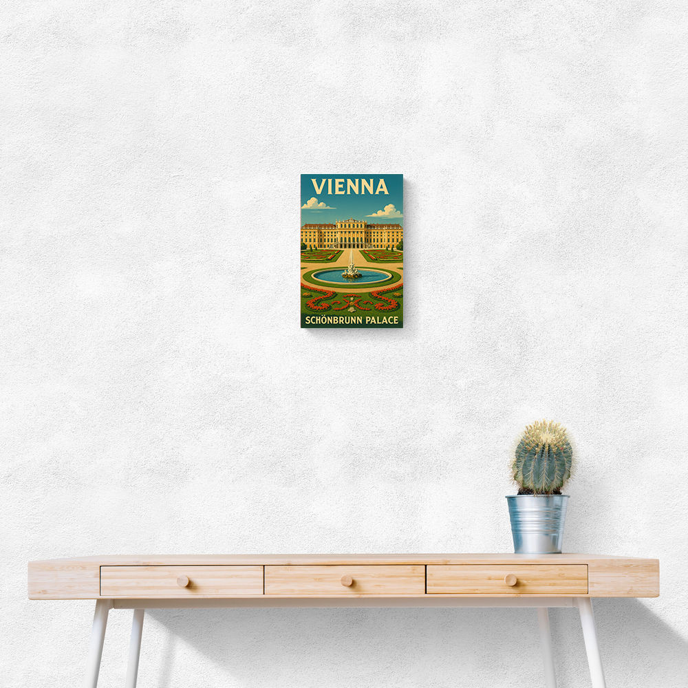 Vienna Schönbrunn Palace Travel Poster 1 Wall Art Vienna Schönbrunn Palace Travel Poster 1 Wall Art