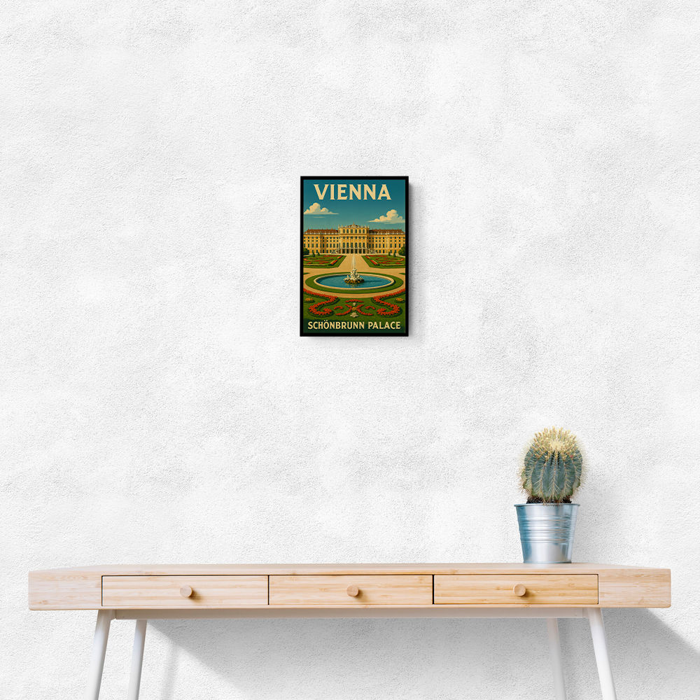 Vienna Schönbrunn Palace Travel Poster 1 Wall Art Vienna Schönbrunn Palace Travel Poster 1 Wall Art