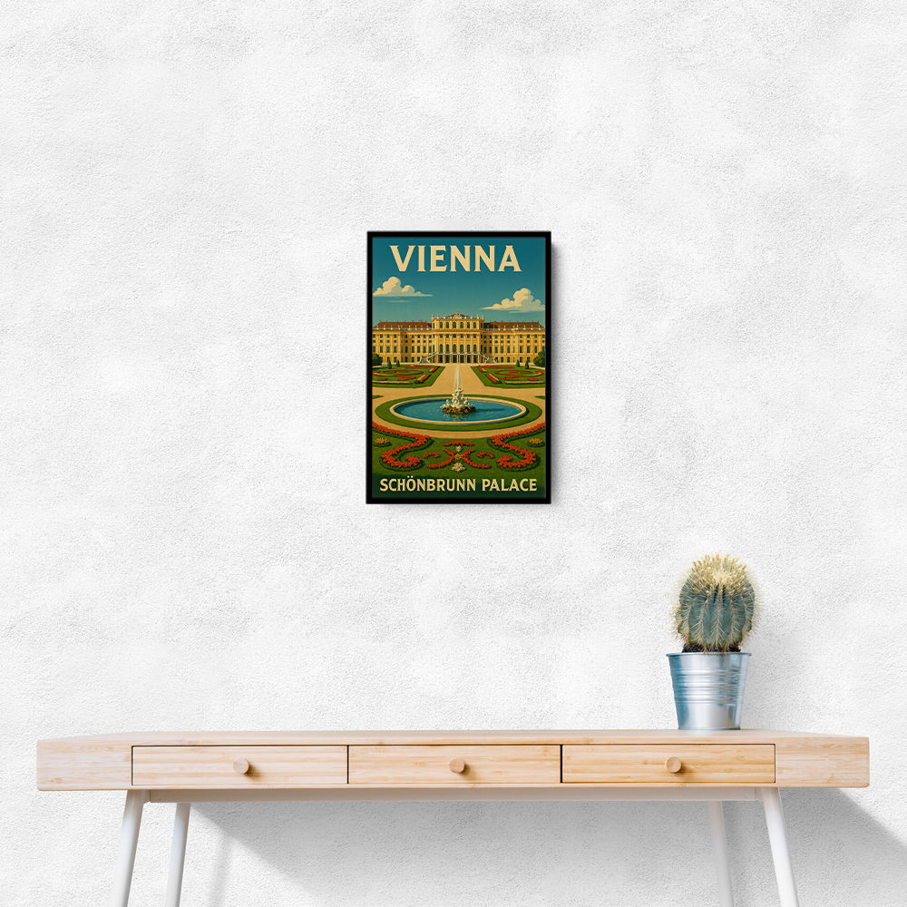 Vienna Schönbrunn Palace Travel Poster 1 Wall Art Vienna Schönbrunn Palace Travel Poster 1 Wall Art