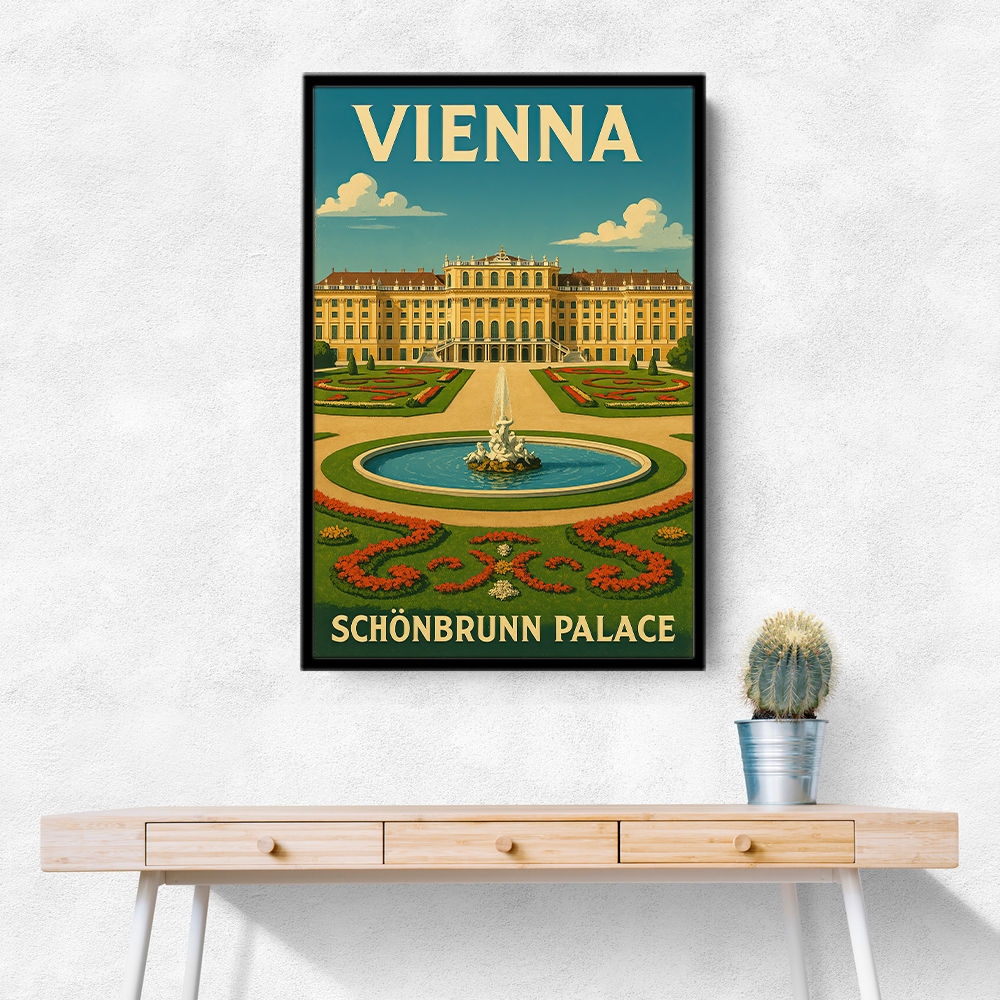 Vienna Schönbrunn Palace Travel Poster 1 Wall Art Vienna Schönbrunn Palace Travel Poster 1 Wall Art