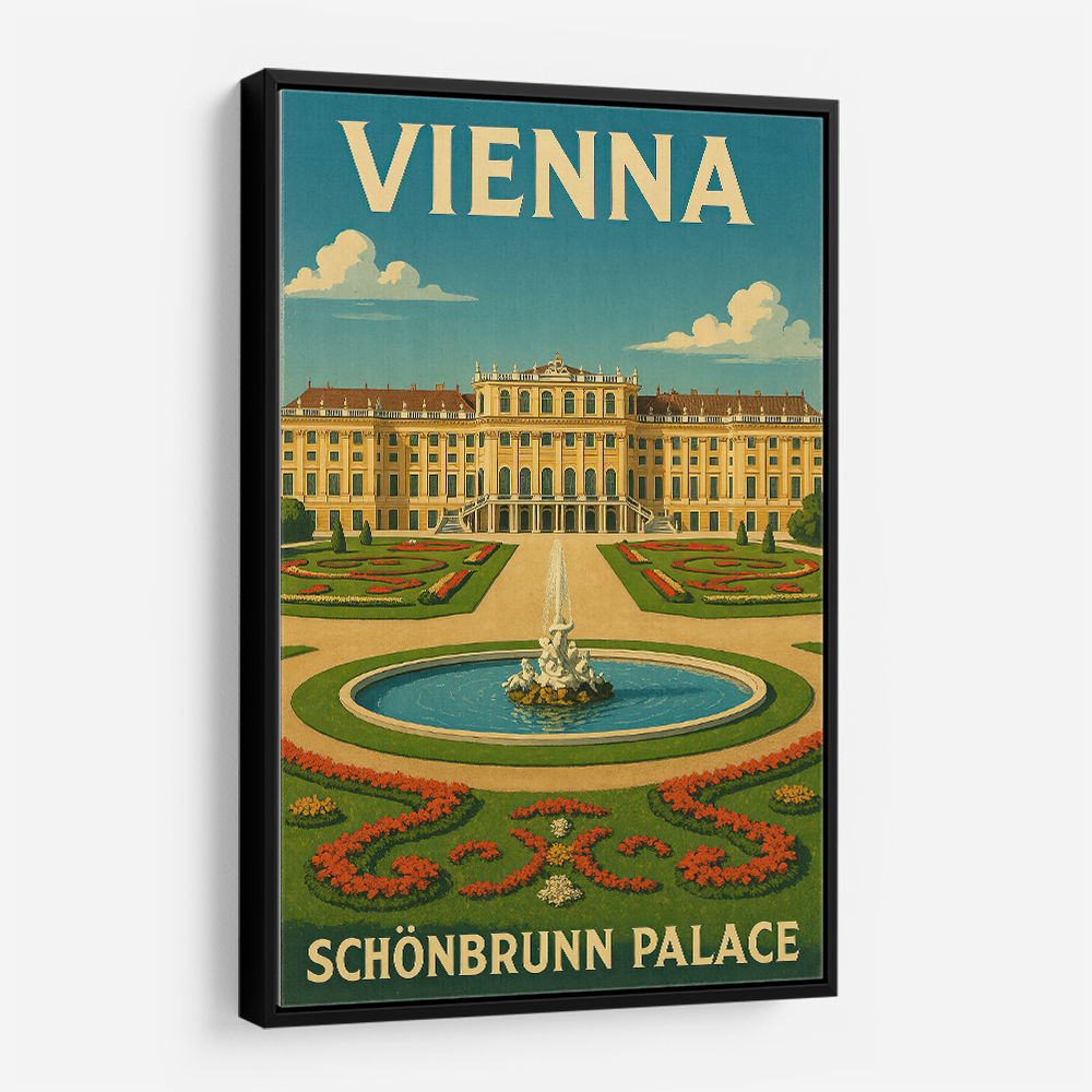 Vienna Schönbrunn Palace Travel Poster 1 Wall Art Vienna Schönbrunn Palace Travel Poster 1 Wall Art