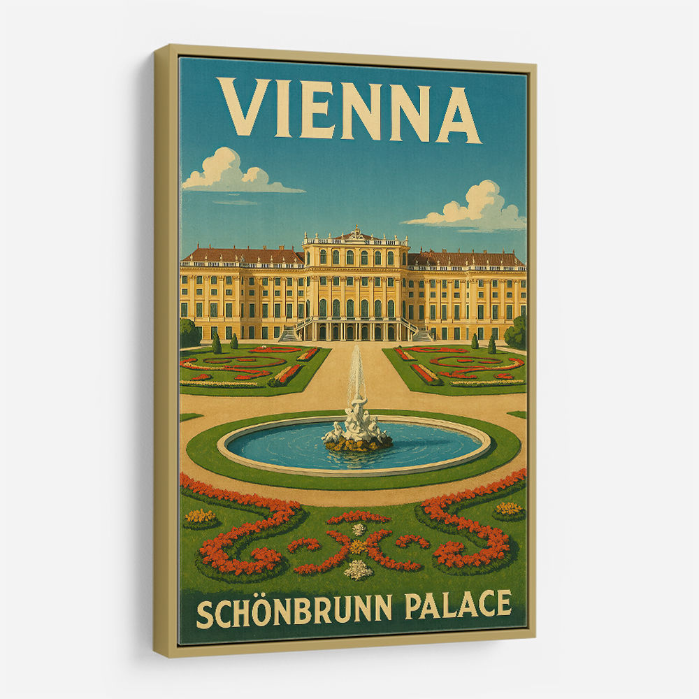 Vienna Schönbrunn Palace Travel Poster 1 Wall Art Vienna Schönbrunn Palace Travel Poster 1 Wall Art