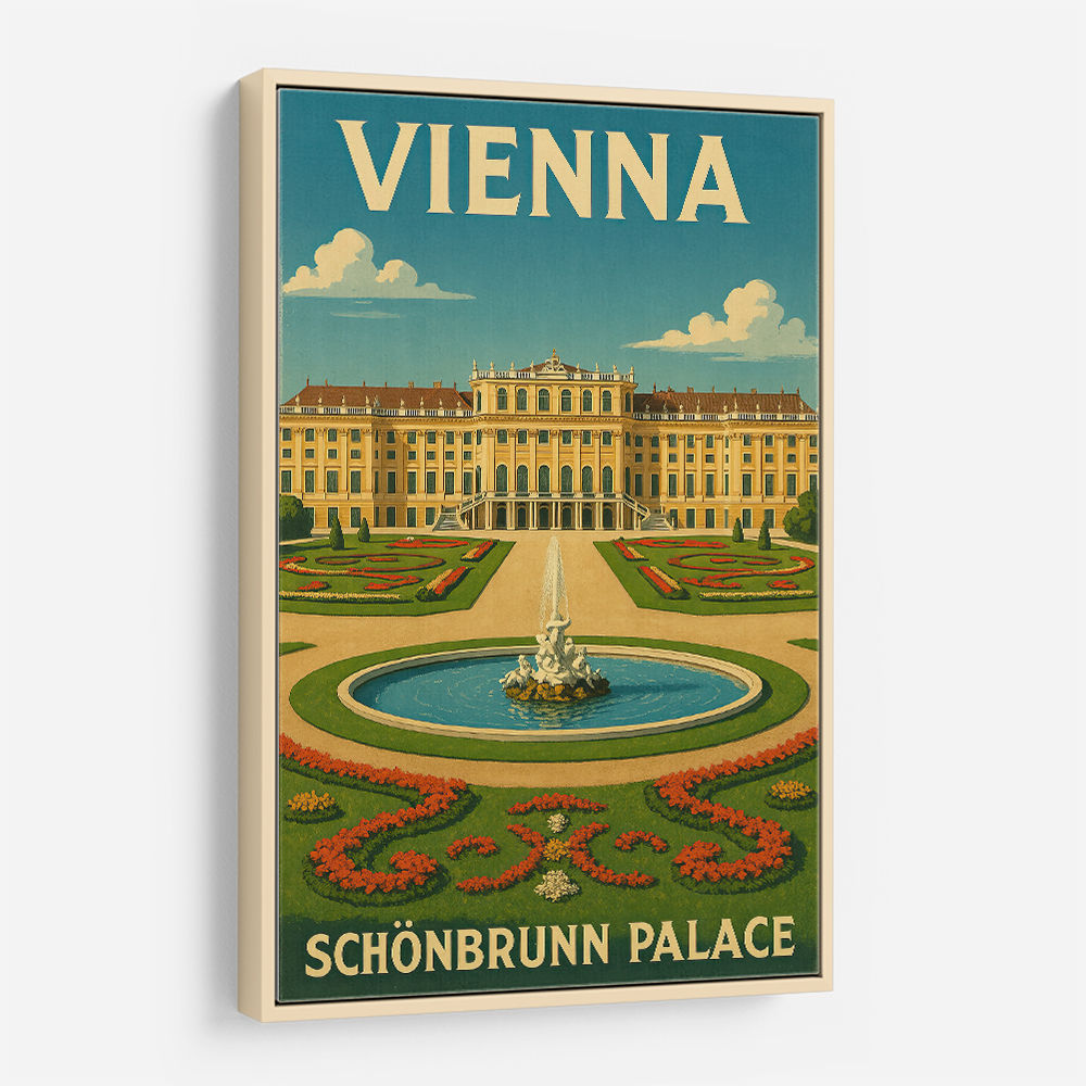 Vienna Schönbrunn Palace Travel Poster 1 Wall Art Vienna Schönbrunn Palace Travel Poster 1 Wall Art