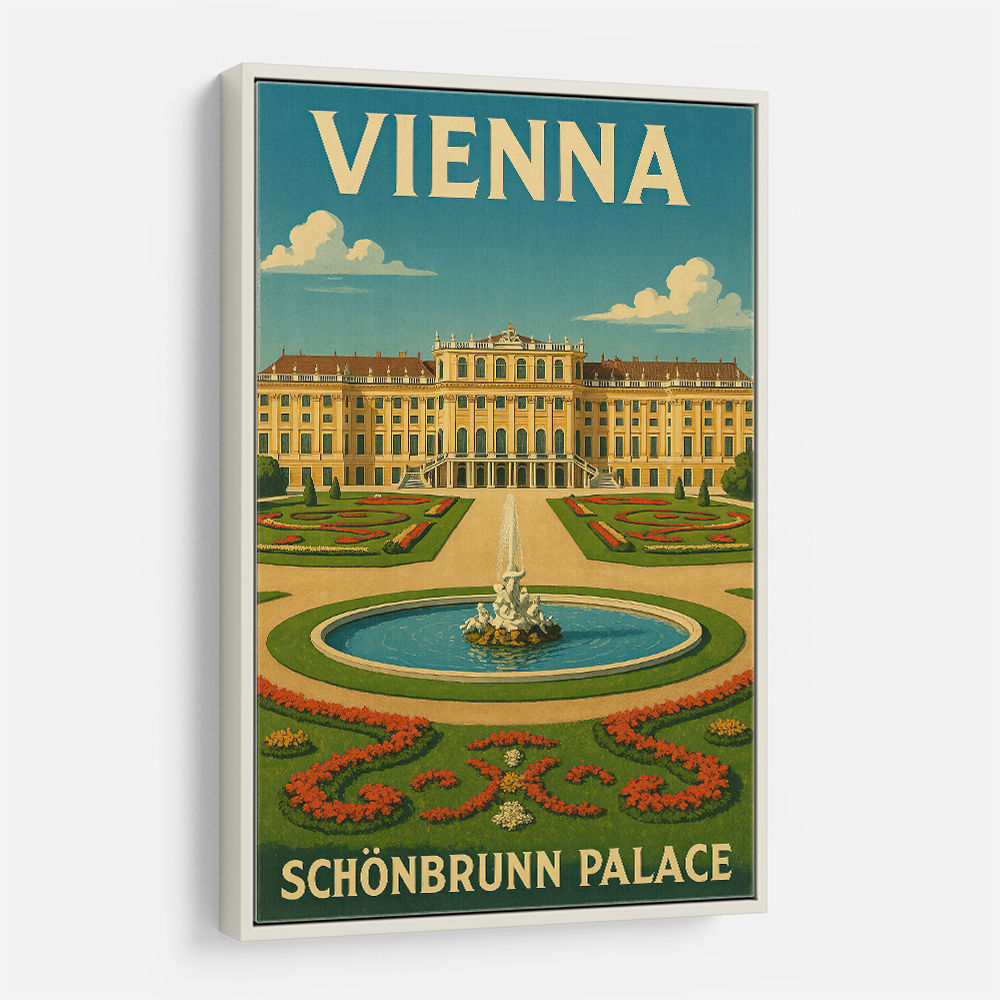Vienna Schönbrunn Palace Travel Poster 1 Wall Art Vienna Schönbrunn Palace Travel Poster 1 Wall Art