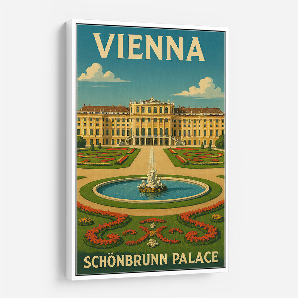 Vienna Schönbrunn Palace Travel Poster 1 Wall Art Vienna Schönbrunn Palace Travel Poster 1 Wall Art