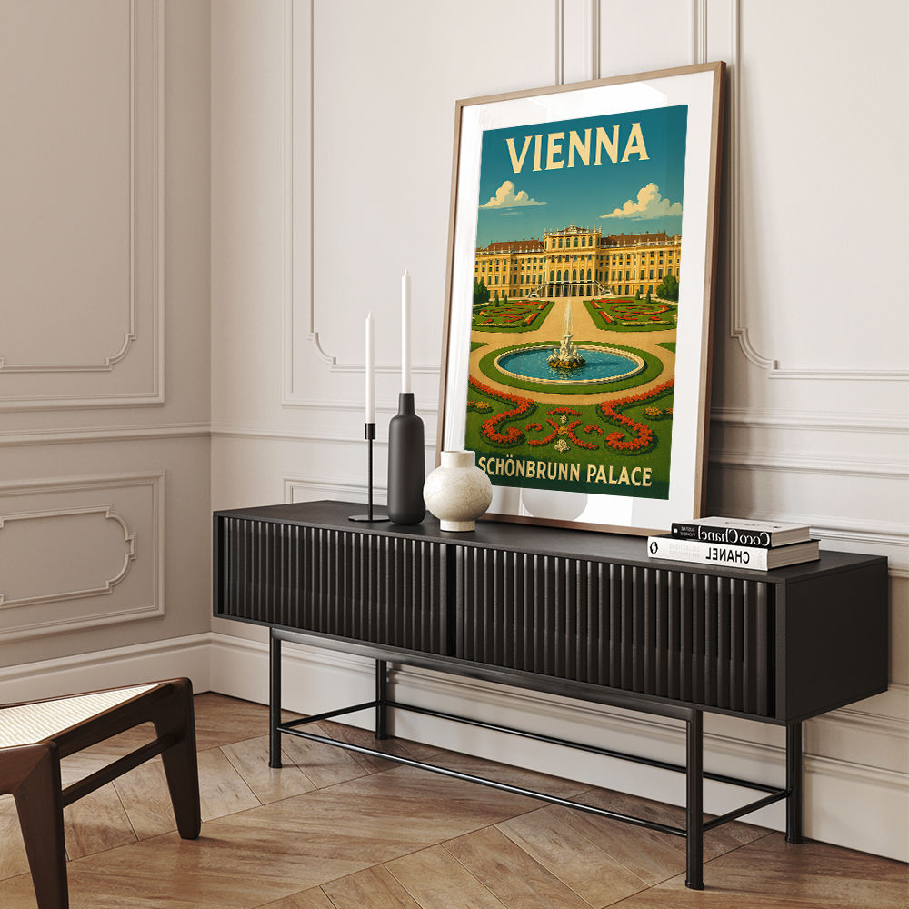 Vienna Schönbrunn Palace Travel Poster 1 Wall Art Vienna Schönbrunn Palace Travel Poster 1 Wall Art