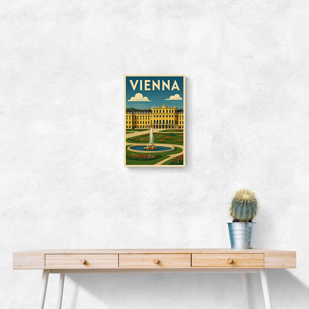 Vienna Schönbrunn Palace Travel Poster Wall Art