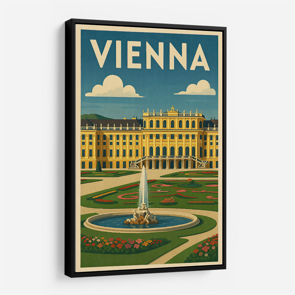 Vienna Schönbrunn Palace Travel Poster Wall Art