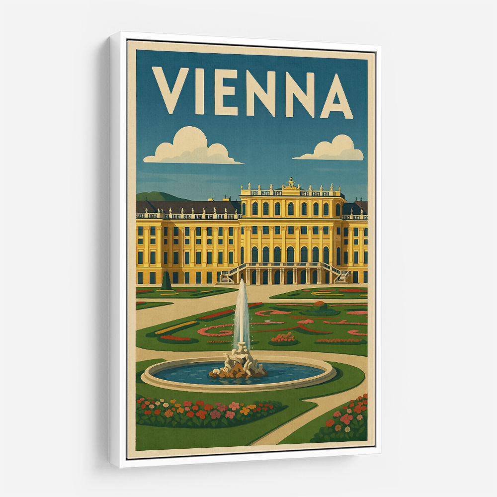 Vienna Schönbrunn Palace Travel Poster Wall Art