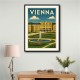 Vienna Schönbrunn Palace Travel Poster Wall Art
