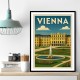 Vienna Schönbrunn Palace Travel Poster Wall Art