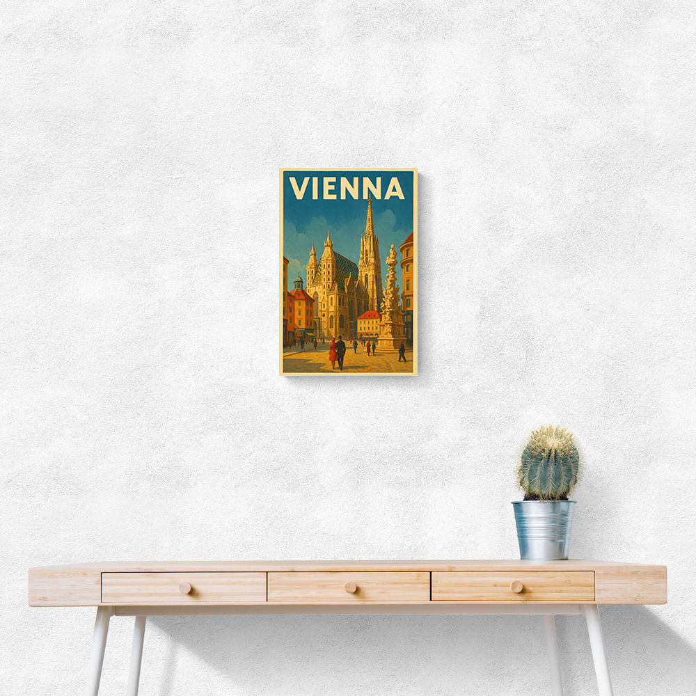 Vienna Travel Poster 1 Wall Art