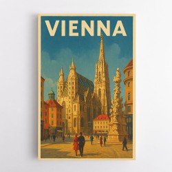 Vienna Travel Poster 1 Wall Art