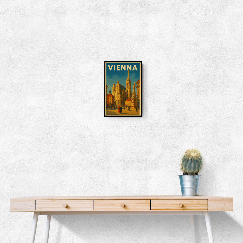 Vienna Travel Poster 1 Wall Art