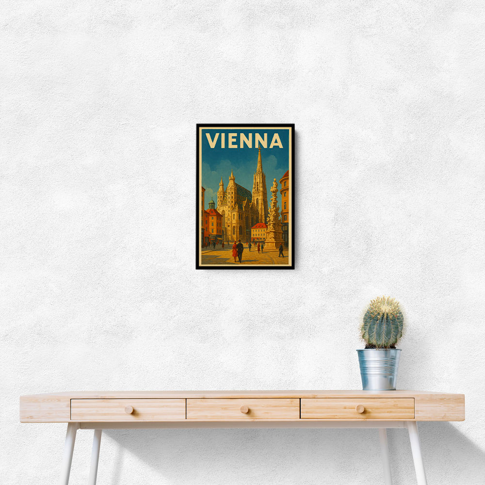 Vienna Travel Poster 1 Wall Art