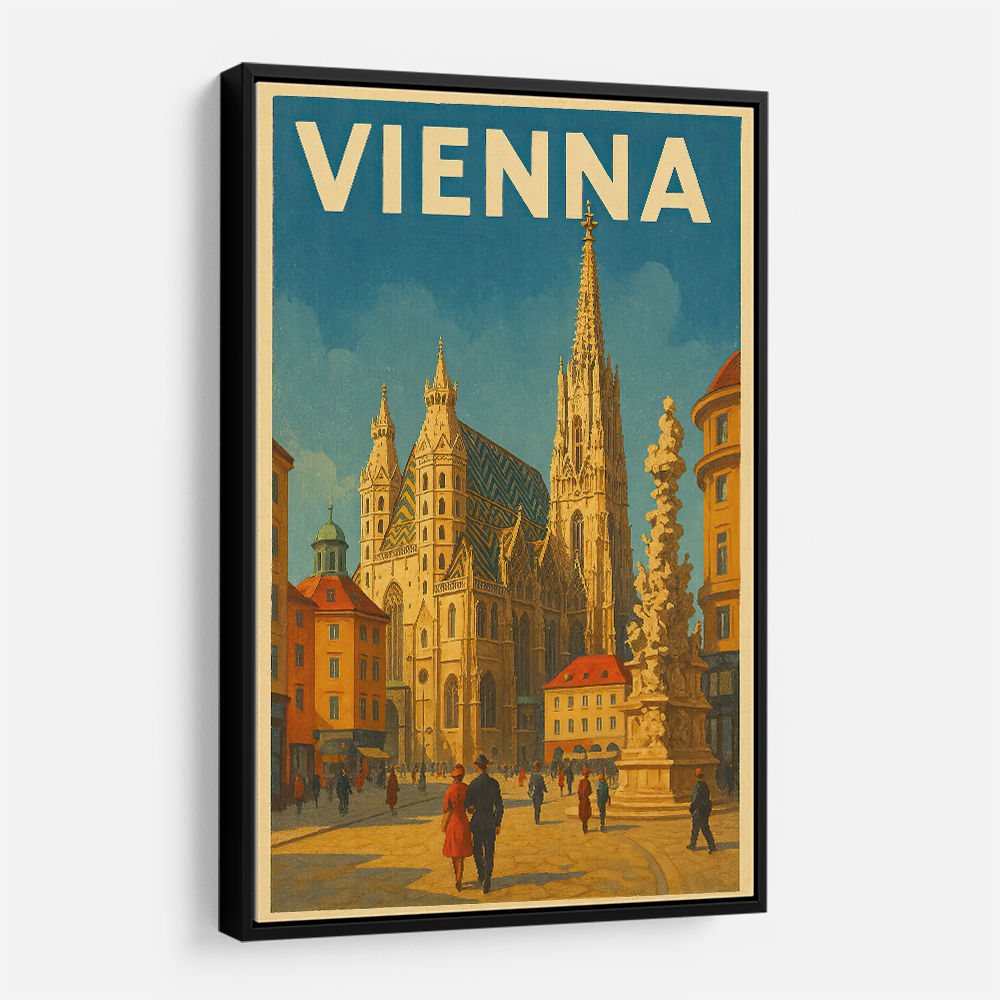 Vienna Travel Poster 1 Wall Art