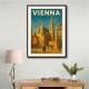 Vienna Travel Poster 1 Wall Art