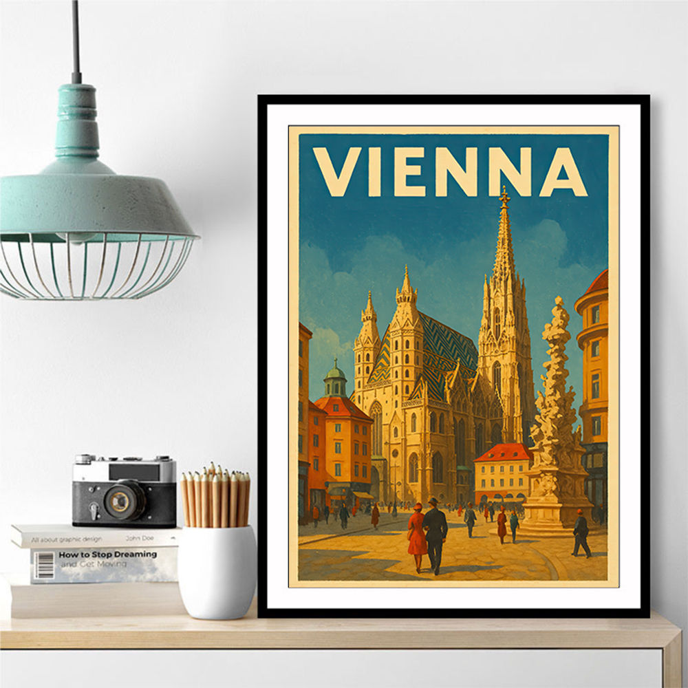 Vienna Travel Poster 1 Wall Art