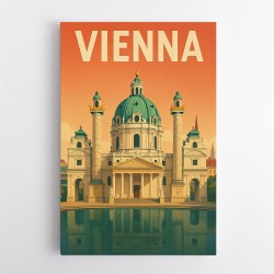 Vienna Travel Poster Wall Art