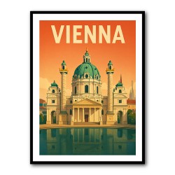 Vienna Travel Poster Wall Art