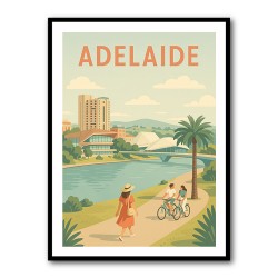 Adelaide Travel Poster 1 Wall Art
