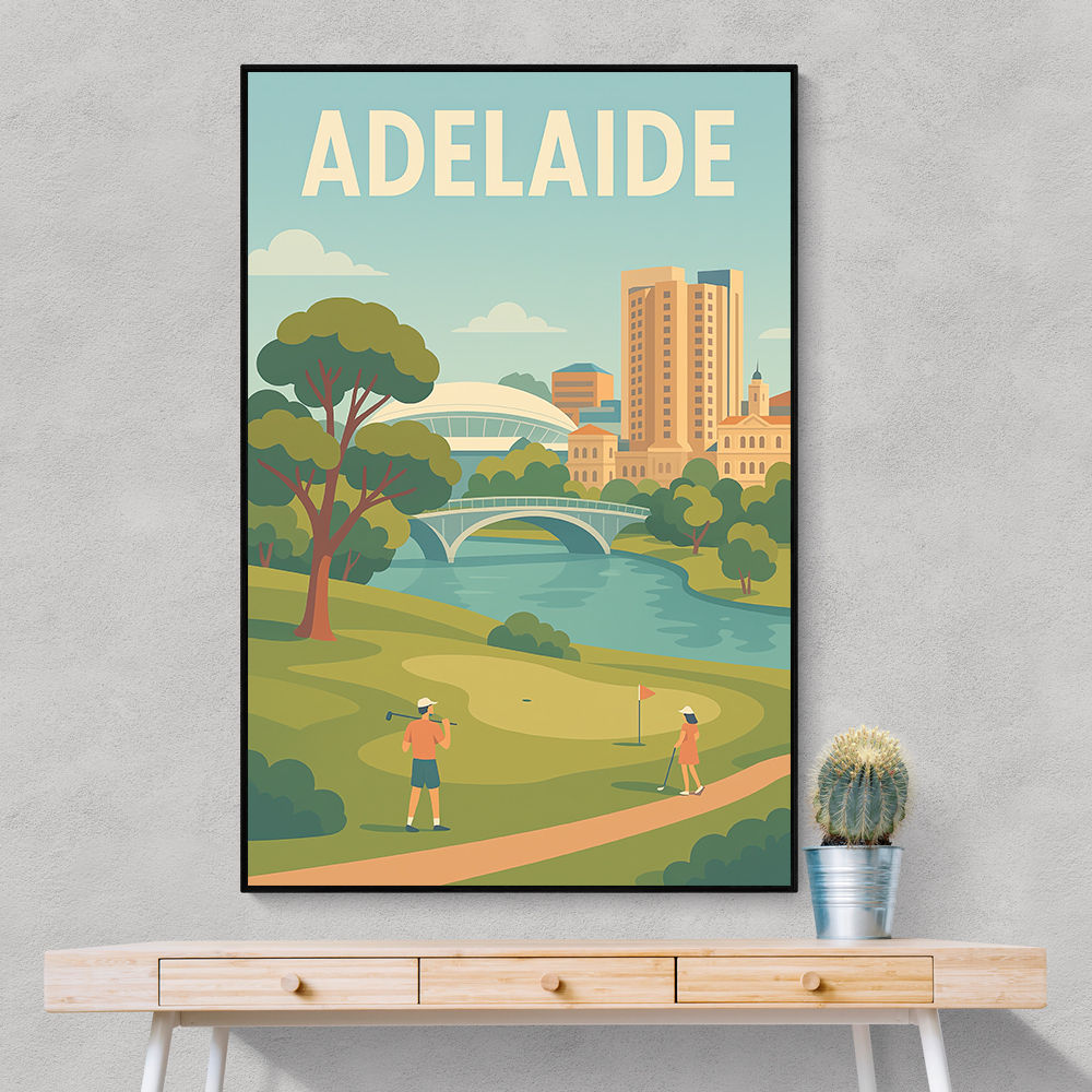 Adelaide Travel Poster Wall Art Adelaide Travel Poster Wall Art