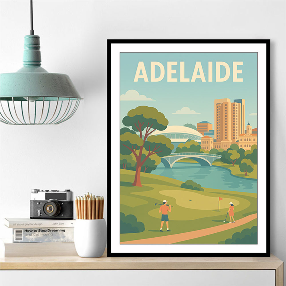 Adelaide Travel Poster Wall Art Adelaide Travel Poster Wall Art