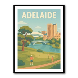 Adelaide Travel Poster Wall Art