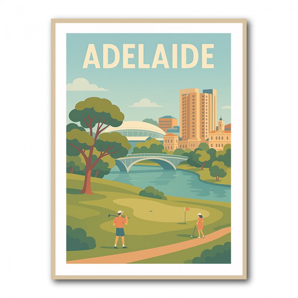 Adelaide Travel Poster Wall Art Adelaide Travel Poster Wall Art