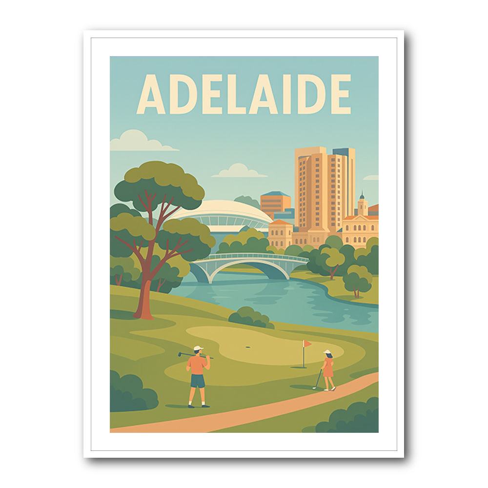 Adelaide Travel Poster Wall Art Adelaide Travel Poster Wall Art