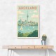 Auckland Travel Poster Wall Art Auckland Travel Poster Wall Art