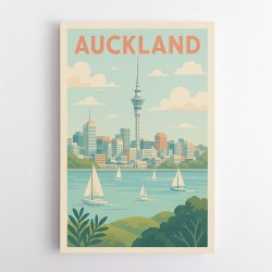 Auckland Travel Poster Wall Art