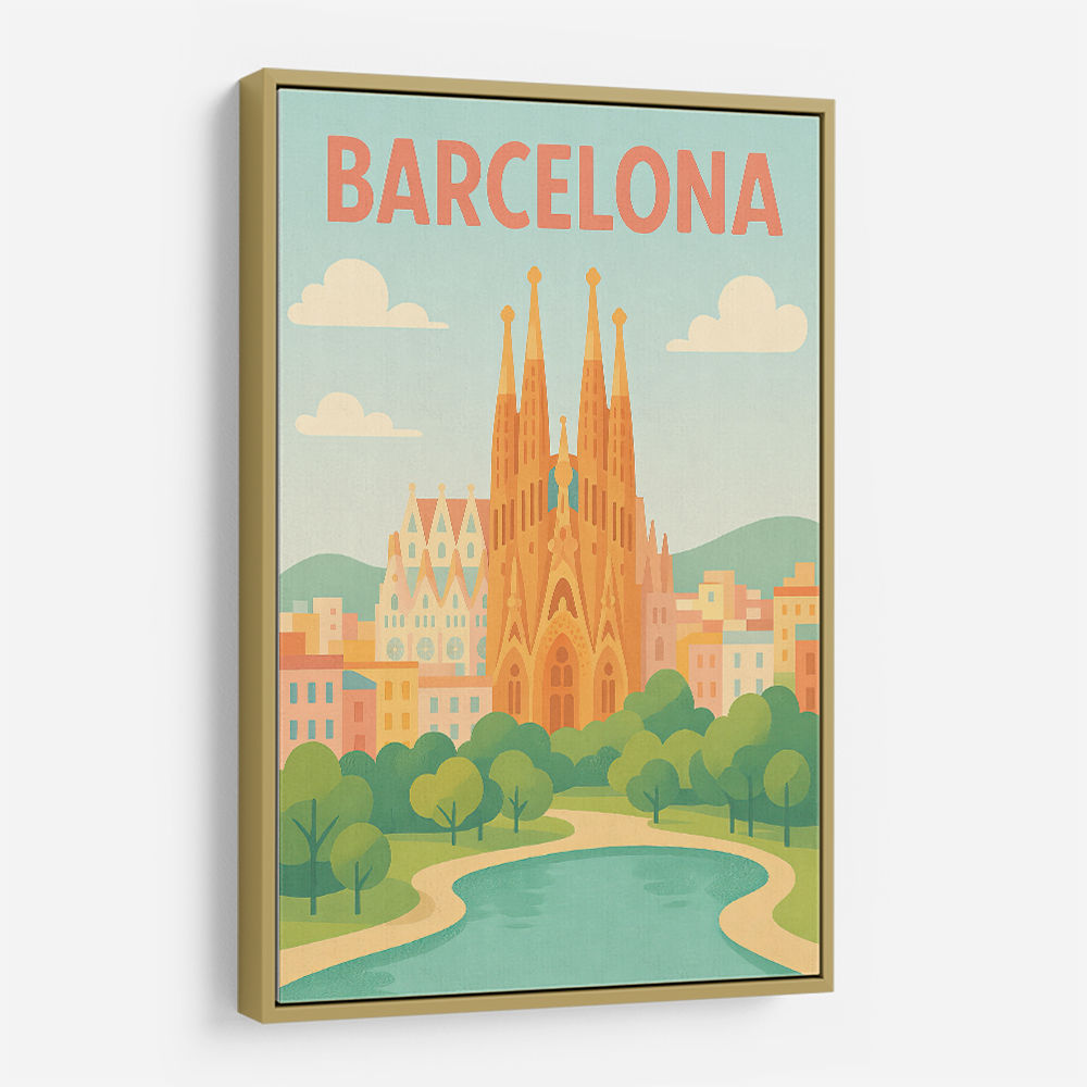 Barcelona Modern Poster 2 Wall Art Barcelona Modern Poster 2 Wall Art