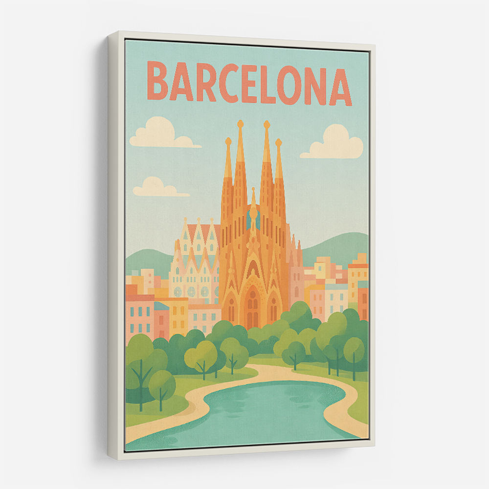 Barcelona Modern Poster 2 Wall Art Barcelona Modern Poster 2 Wall Art