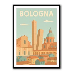 Bologna Travel Poster 2 Wall Art