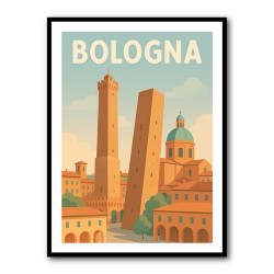 Bologna Travel Poster Wall Art