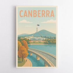 Canberra Travel Poster 1 Wall Art