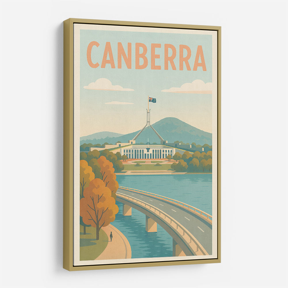 Canberra Travel Poster 1 Wall Art Canberra Travel Poster 1 Wall Art