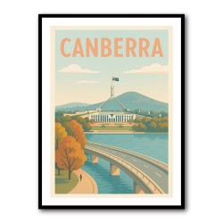 Canberra Travel Poster 1 Wall Art