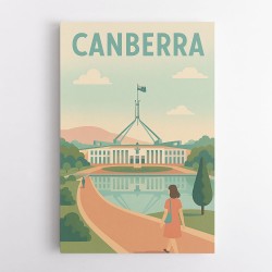 Canberra Travel Poster Wall Art