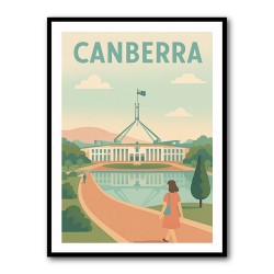 Canberra Travel Poster Wall Art