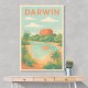 Darwin Travel Poster 1 Wall Art Darwin Travel Poster 1 Wall Art